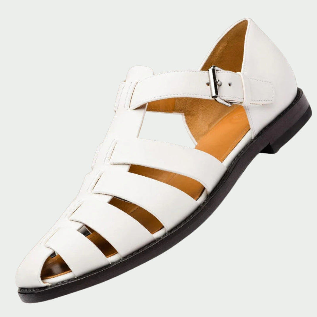 Wouter™ | Leren Gladiatorsandalen